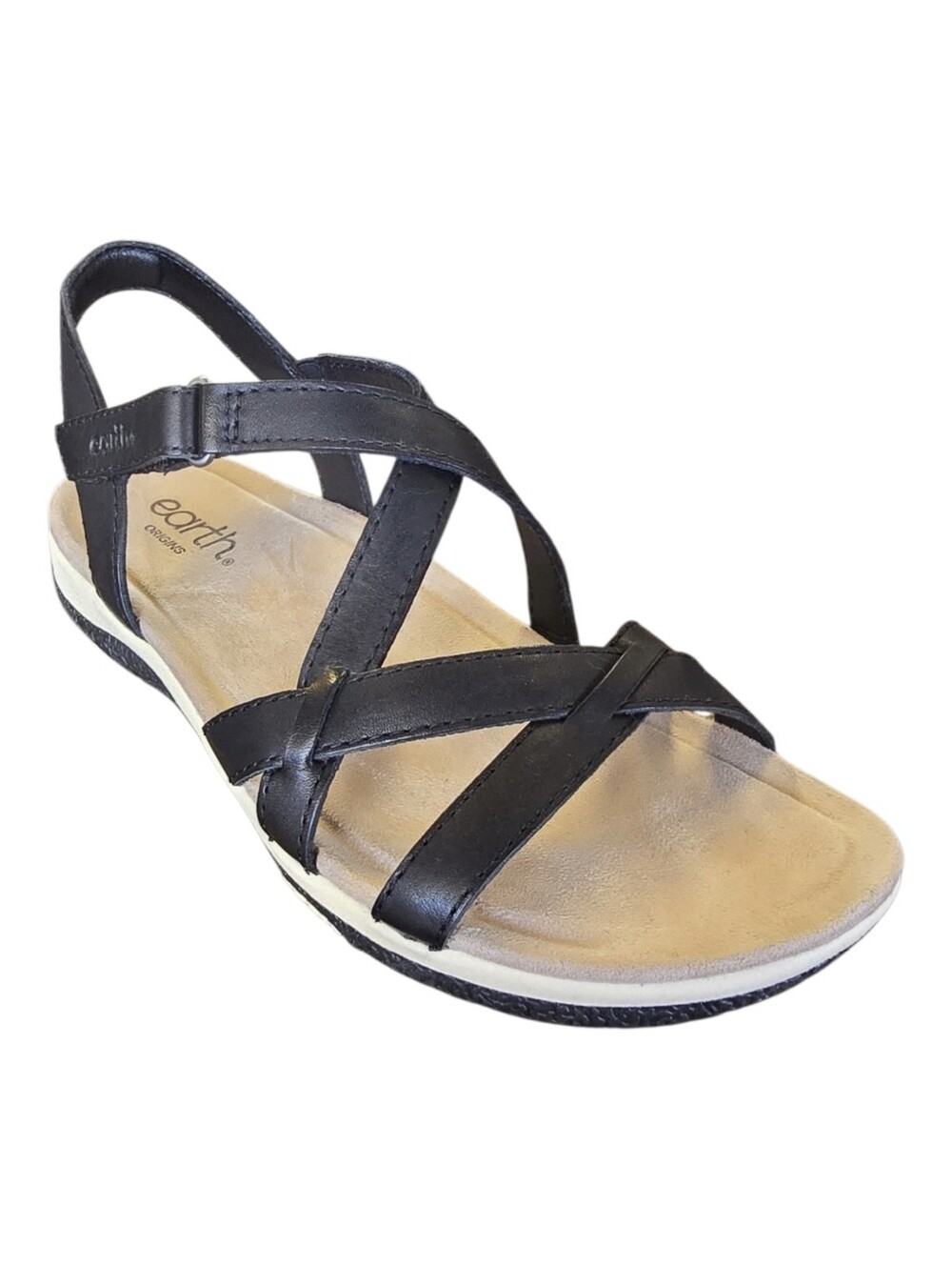 NIB Earth / Earth Origins Sterling Leather Strappy Sandals